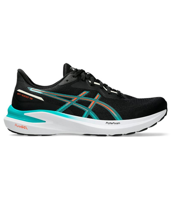 Zapatillas de Trail ASICS Gt-1000 13 Hombre Negro/Wave Teal