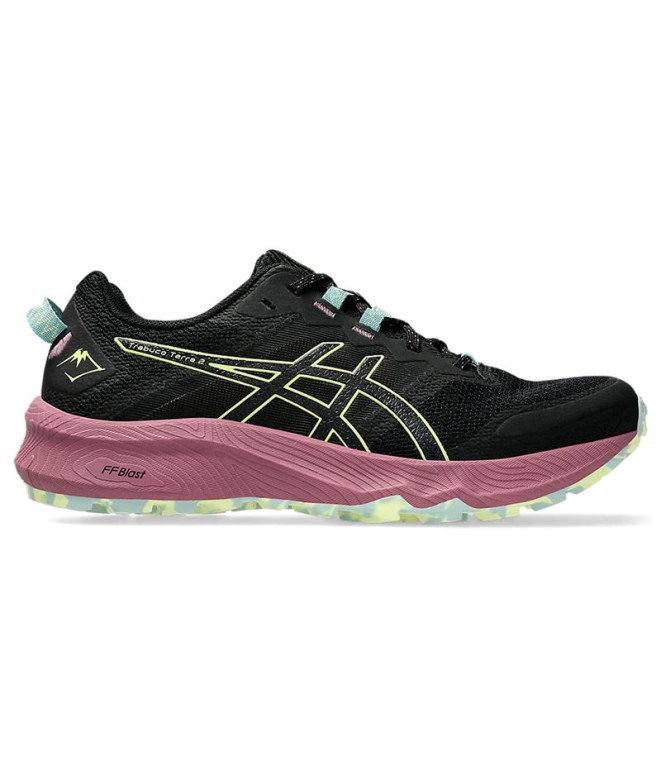 Sapatilhas Trail Mulher de ASICS Trabuco Terra 2 Preto/Amarelo