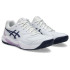 Chaussures Tennis Gel Femme de ASICS -Dedicate 8 Blanc/Indigo Fog