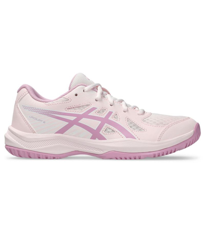 Chaussures Handball Enfant by ASICS Upcourt 6 Gs Pink/Light Ube