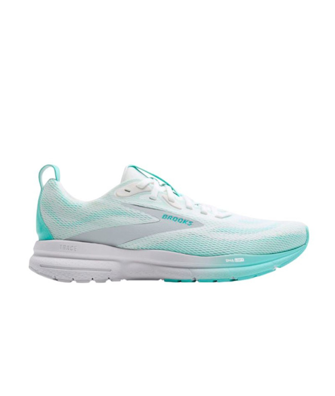 Chaussures Running Brooks Femme de Trace 4 Bright White/Limpet/Black