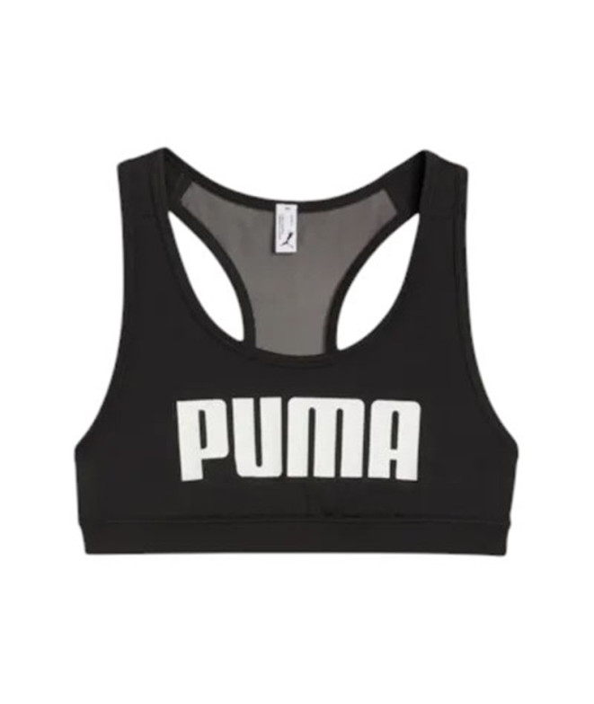 Sujetador deportivo de Fitness Puma 4Keeps Negro Mujer