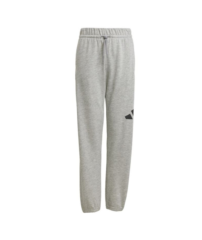 Pantalones adidas Big Logo French Terry Infantil Gris/Negro