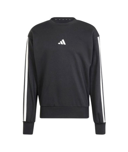 Moletom adidas French Terry Homem 3-Stripes Swt Preto/Branco