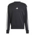 Sweat adidas 3 Bandes French Terry Swt Homme Noir/Blanc