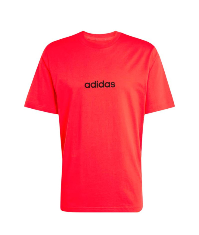 Camiseta adidas Homem Linear Vermelho/Preto