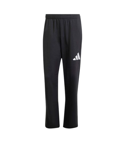 Pantalones adidas Wide French Terry Hombre Negro/Blanco