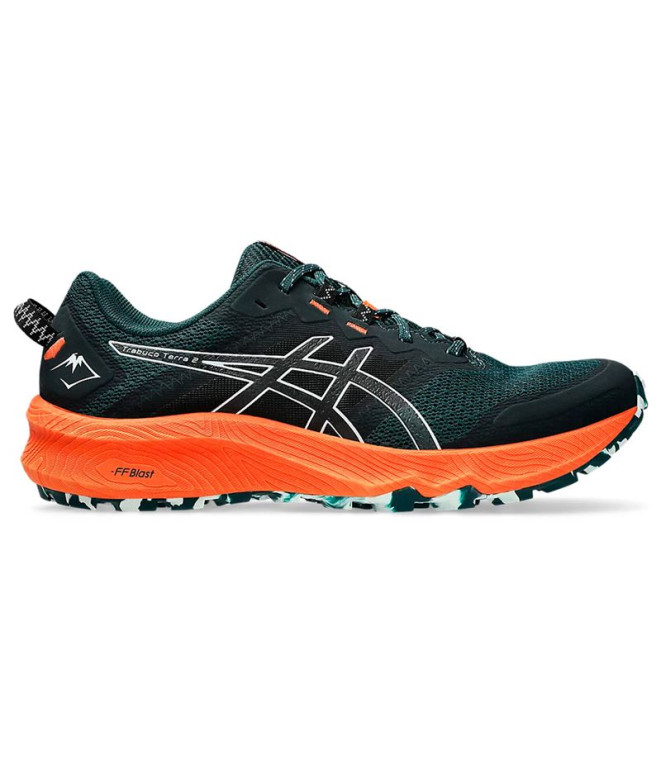 Chaussures Trail Homme by ASICS Trabuco Terra 2 Vert/Aqua