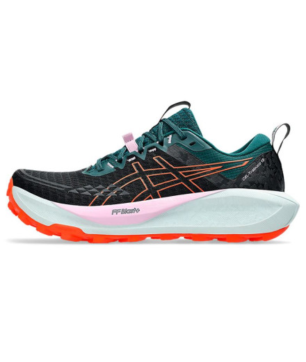 Chaussures Trail Gel Femme de ASICS -Trabuco 13 Noir/Orange 2
