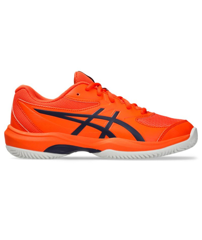 Chaussures Tennis Gel Enfant de ASICS -Game Gs Clay/Oc Orange/Indigo Fog