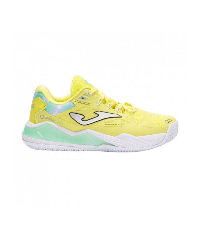 Zapatillas de Pádel Joma Spin Lady 2509 Amarillo Mujer