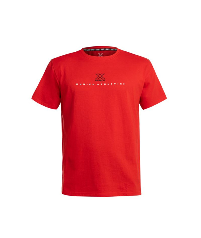 Camiseta Munich Homem Vermelho mancha atlética