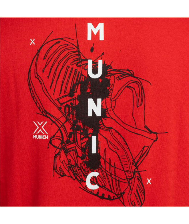 Camiseta Munich Athletic Stain Hombre Rojo