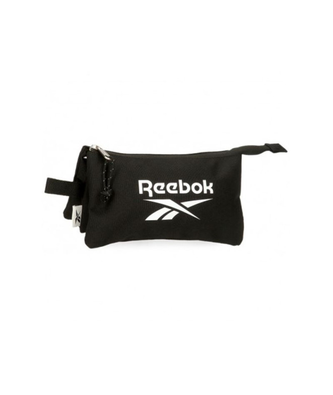 Estojo necessaire Reebok três compartimentos Boston preto