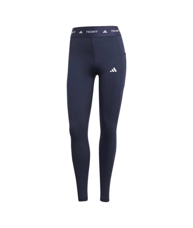 Malhas Fitness adidas Mulher da Techfit Stash 1/1 Azul