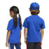 Camiseta adidas Infantil Grande logótipo azul/branco