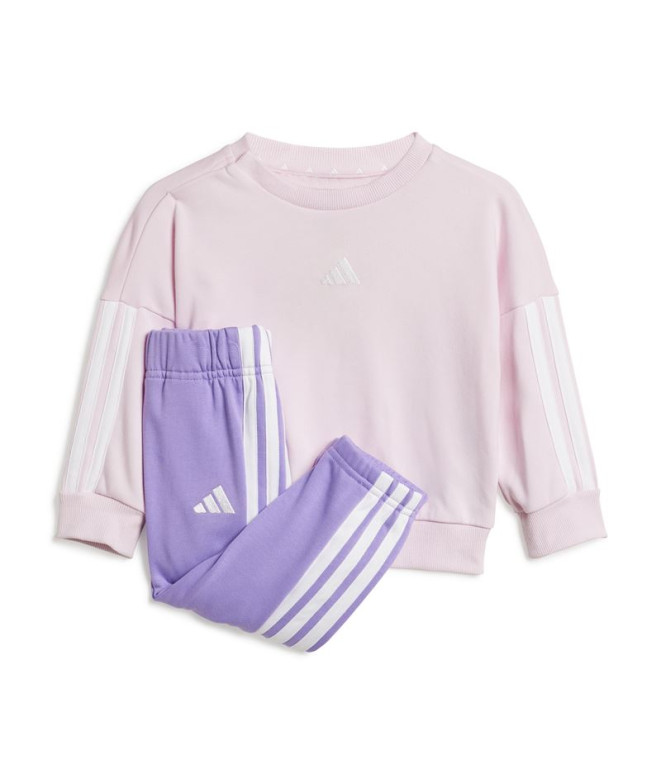 Calça adidas French Terry Bebês 3 Bands Jogger Rosa