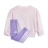 Calça adidas French Terry Bebês 3 Bands Jogger Rosa