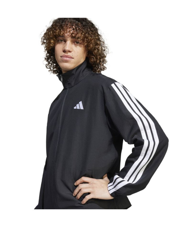 adidas Homme Tracksuit 3Stripes Wv Tt Ts Noir