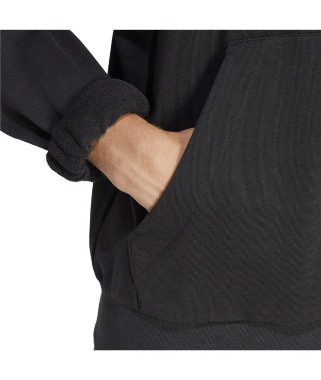 Sweat adidas French Terry Homme Lin Hd Noir/Blanc