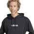 Moletom adidas French Terry Homem Lin Hd Preto/Branco