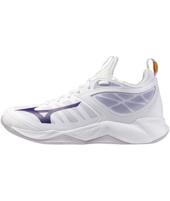 Chaussures Volley-ball Mizuno Femme de Wave Dimension White