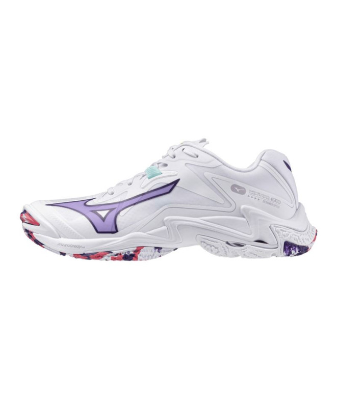 Chaussures Volley-ball Mizuno Femme de Wave Lightning Z8 White