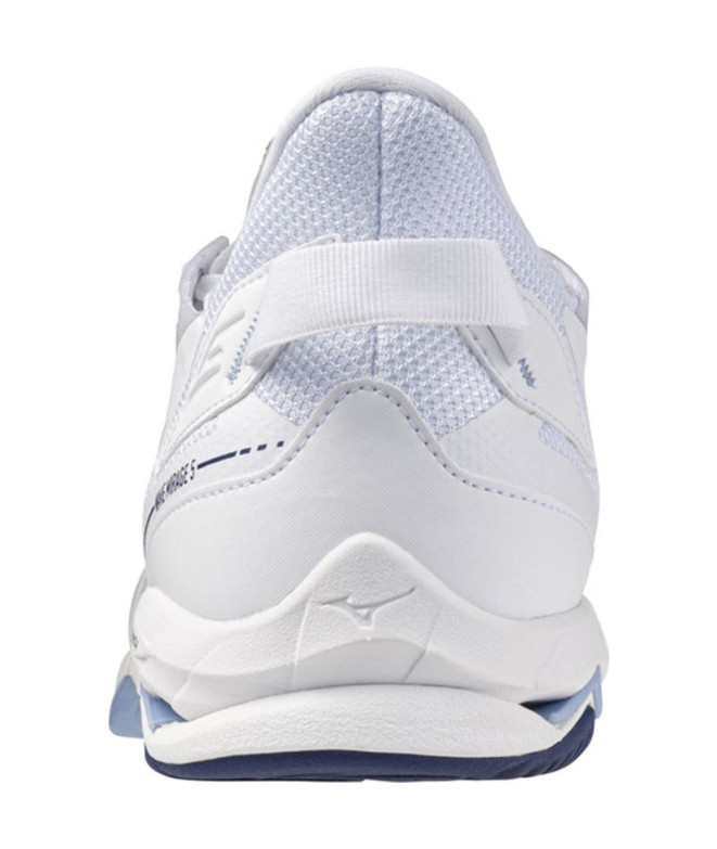 Chaussures Handball Mizuno de Wave Mirage 5 White