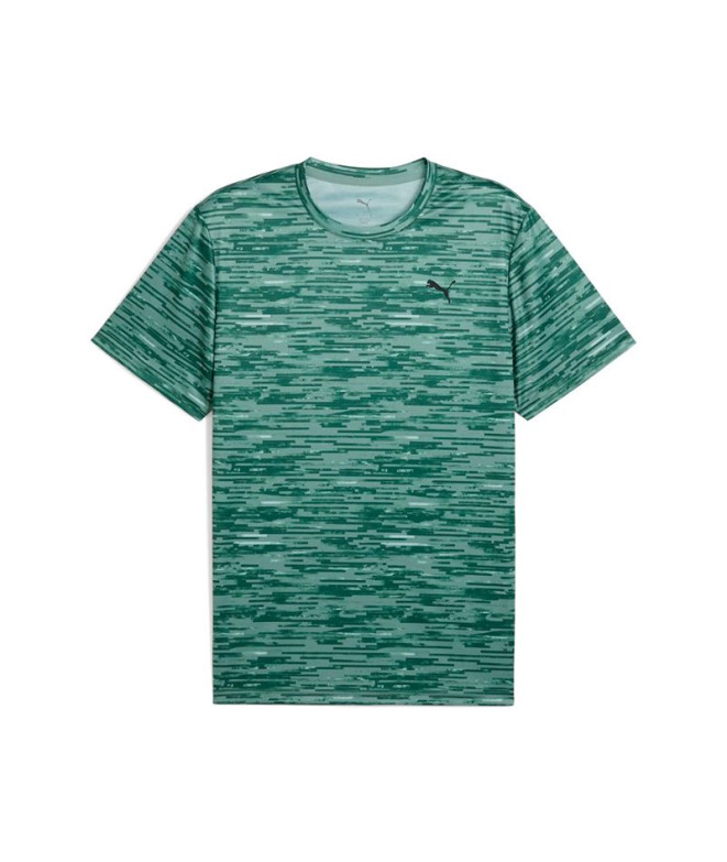 Camiseta de Fitnes Puma Tad Essentials Hombre Verde