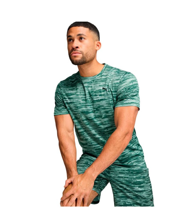 T-shirt Homme by Fitnes Puma Tad Essentials Green