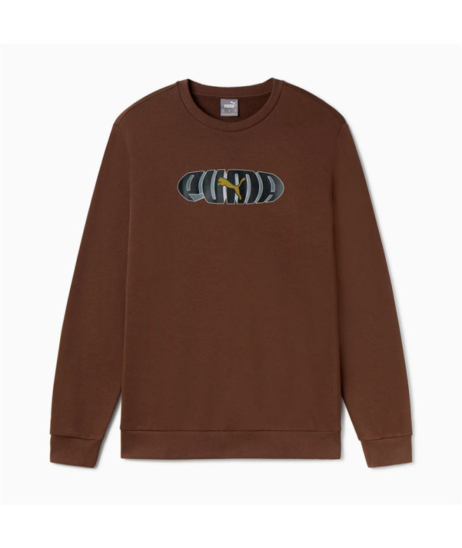 Sudadera Puma Essentials+ Graphic Crew Fl Hombre