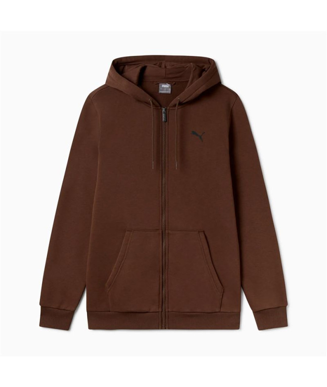 Chaqueta Puma Essentials+ Graphic Hoodie Fz Hombre Marrón