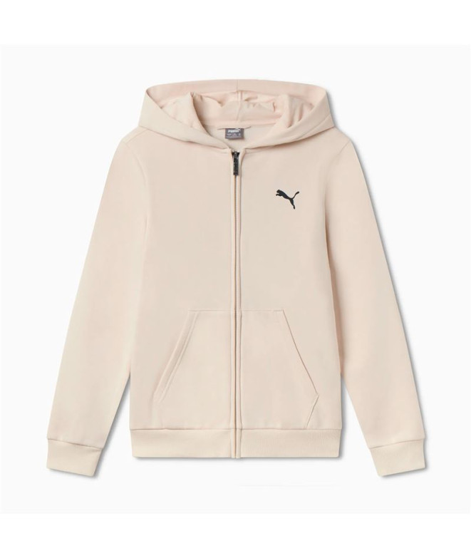 Chaqueta Puma Essentials+ Graphic Hoodie Fz Infantil Beige