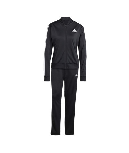 adidas Mulher Fato de treino de 3 riscas Preto
