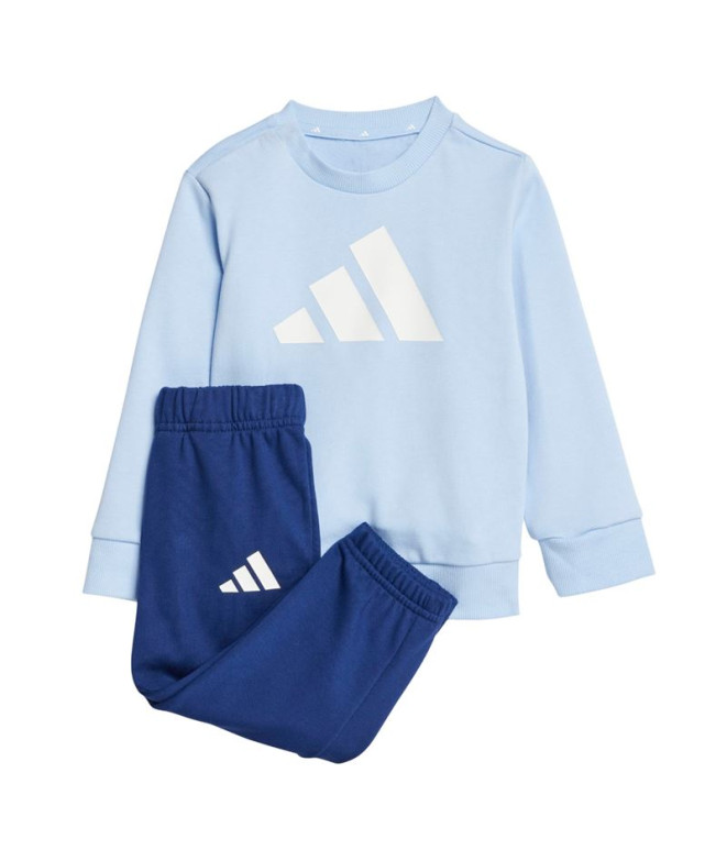 adidas French Terry Bebês Fato de treino Jogger com logótipo grande Azul/branco