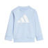 adidas French Terry Bebês Fato de treino Jogger com logótipo grande Azul/branco