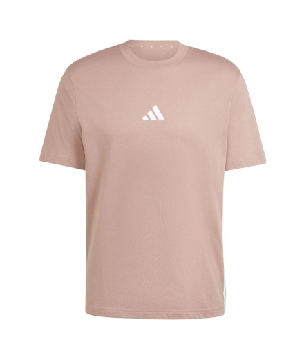 Camiseta adidas Homem 3Bandas Sj Rosa/Branco