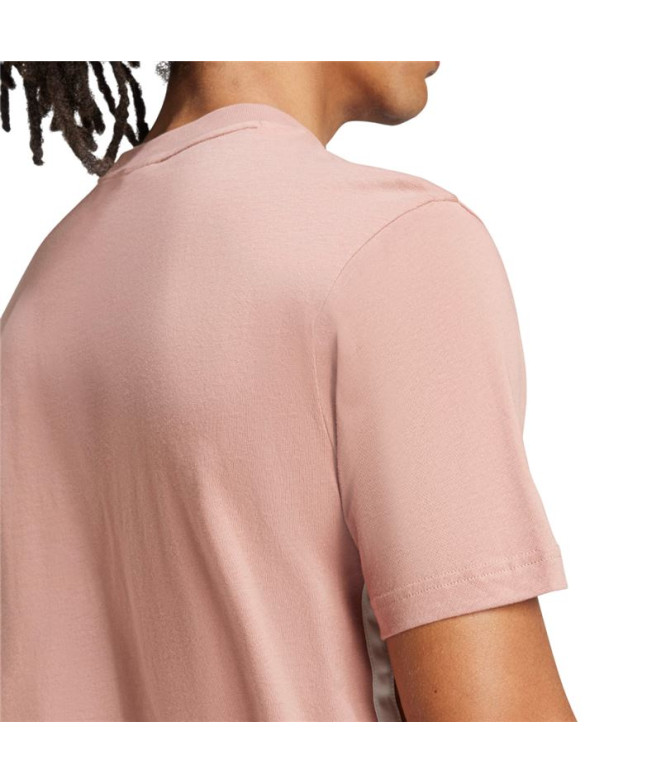 T-shirt adidas Homme 3Bandas Sj Rose/Blanc