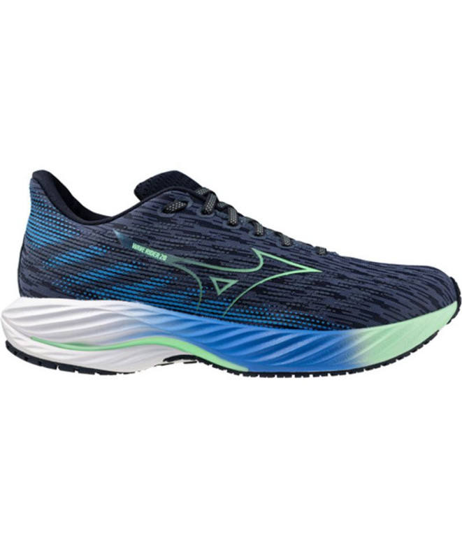 Zapatillas de Running Mizuno Wave Rider 28 Hombre Azul índigo oscuro