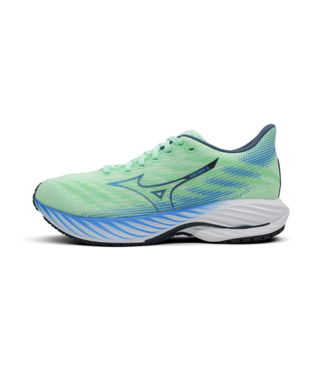 Sapatilhas Running Mizuno Rider Homem da Wave 28 Verde claro