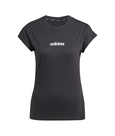 T-shirt adidas Femme Lin Sj Noir/Blanc