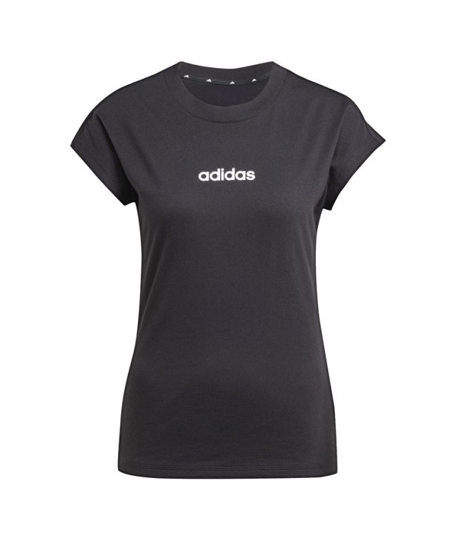 Camiseta adidas Lin Sj Mujer Negro/Blanco