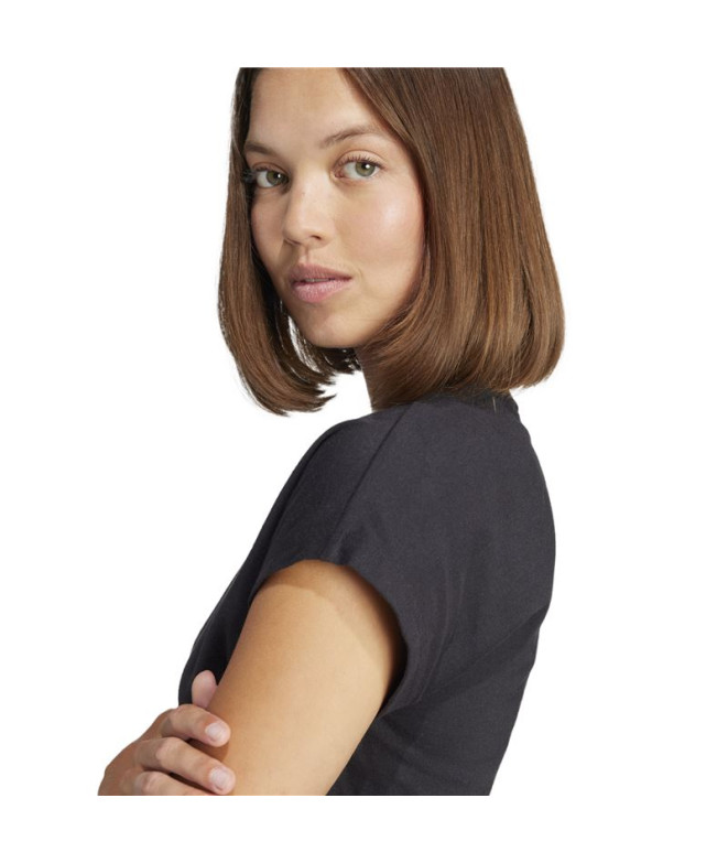 T-shirt adidas Femme Lin Sj Noir/Blanc