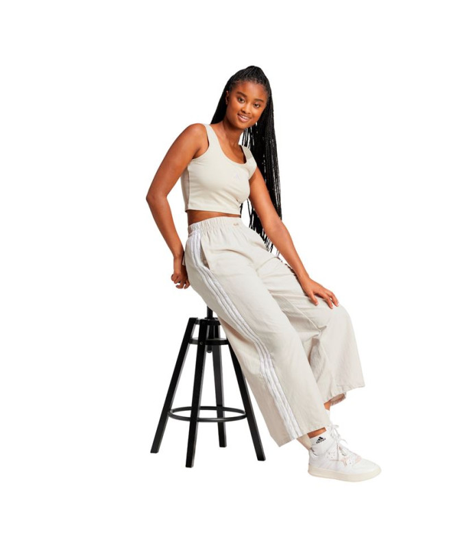 T-shirt adidas Femme Sl Sj Tk Bleu/Blanc