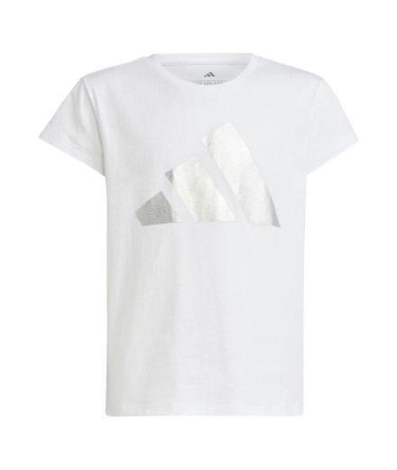 Camiseta adidas Jg Glam Niña Blanco Camiseta adidas Jg Glam Niña Blanco