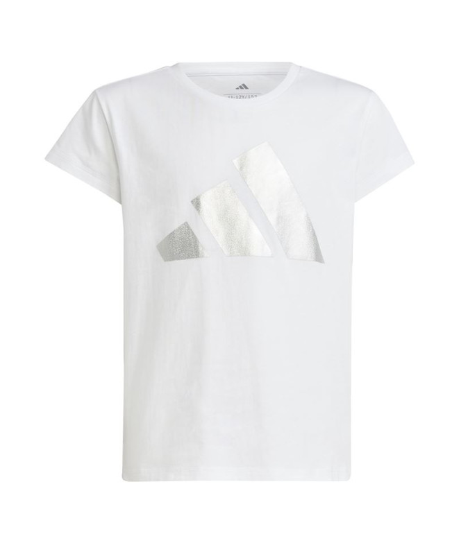 Camiseta adidas Menina Jg Glam Branco