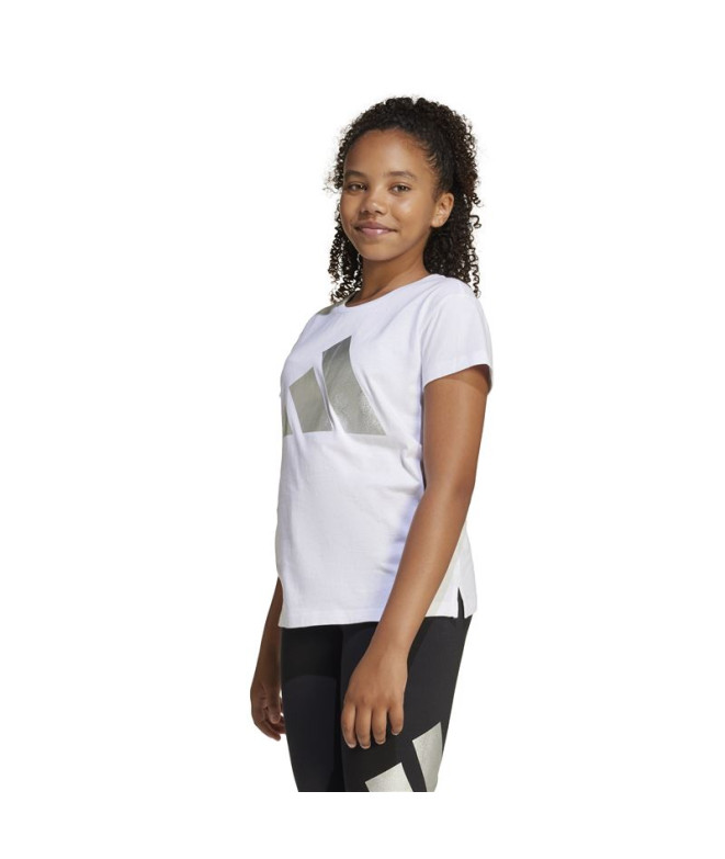 T-shirt adidas Fille Jg Glam White
