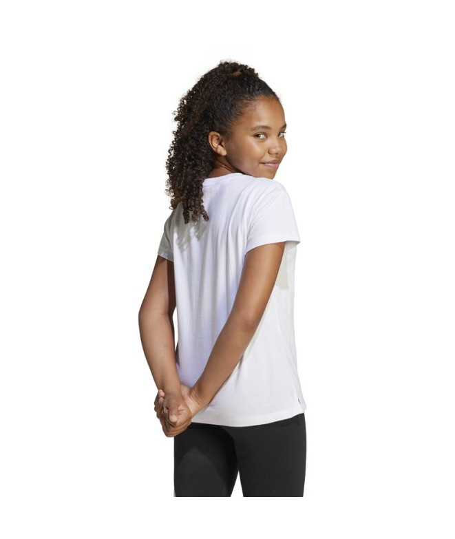 T-shirt adidas Fille Jg Glam White