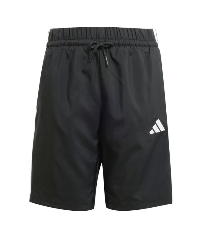 Pantalones adidas 3 Bandas Wv Sh Infantil Negro/Blanco
