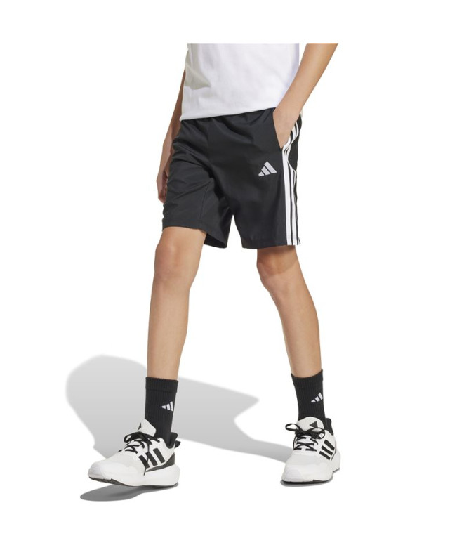 Pantalons adidas Enfant 3 bandes Wv Sh Noir/Blanc